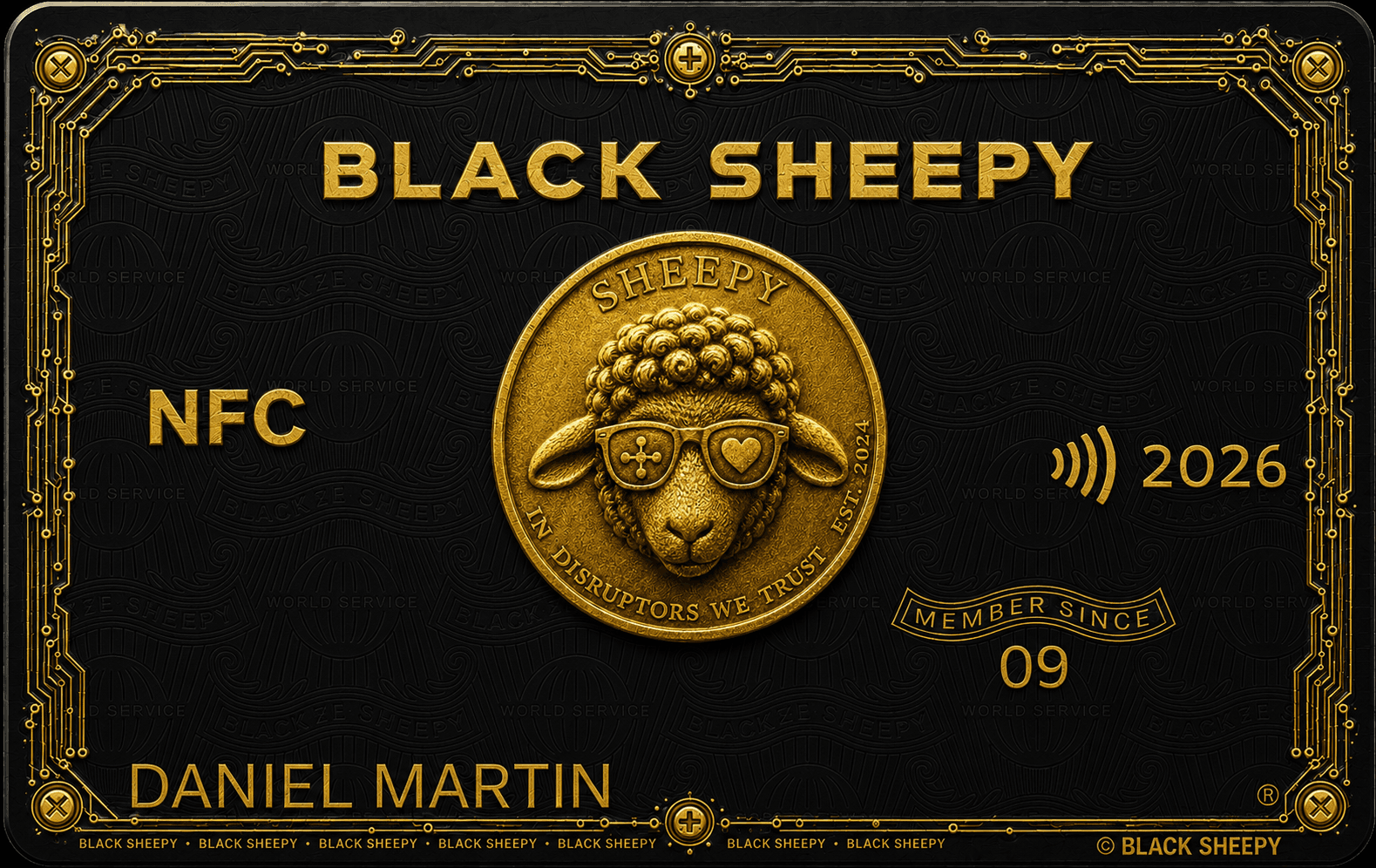 BLACK SHEEPY card